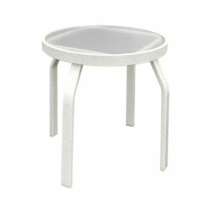 Acrylic Round Pool Side Table - Rectangular Straight Legged