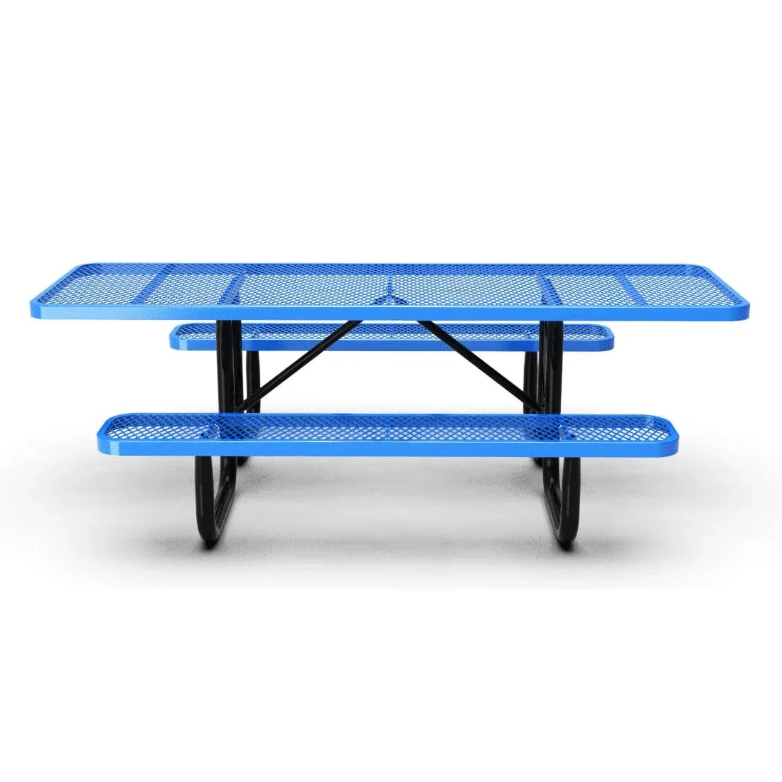 Quick Ship ADA 8ft Portable Rectangular Commercial Picnic Table - Image 2