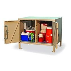 Bear Resistant Food Locker - Two Compartments - BPFL-D-30