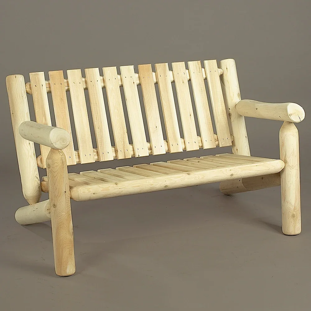 Cedar Log 4ft Love Seat Settee