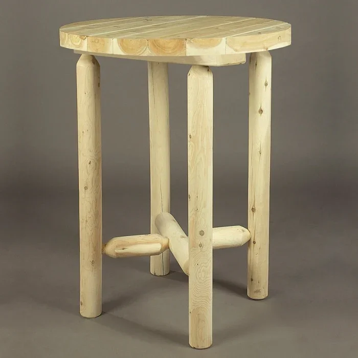 Cedar Log 5 Piece Bistro Set - Image 3