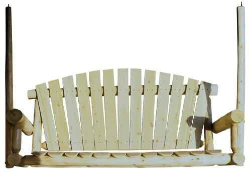 Cedar Log 5ft Porch Swing - Image 2