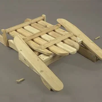 Cedar Log Folding Adirondack Chair - Image 2