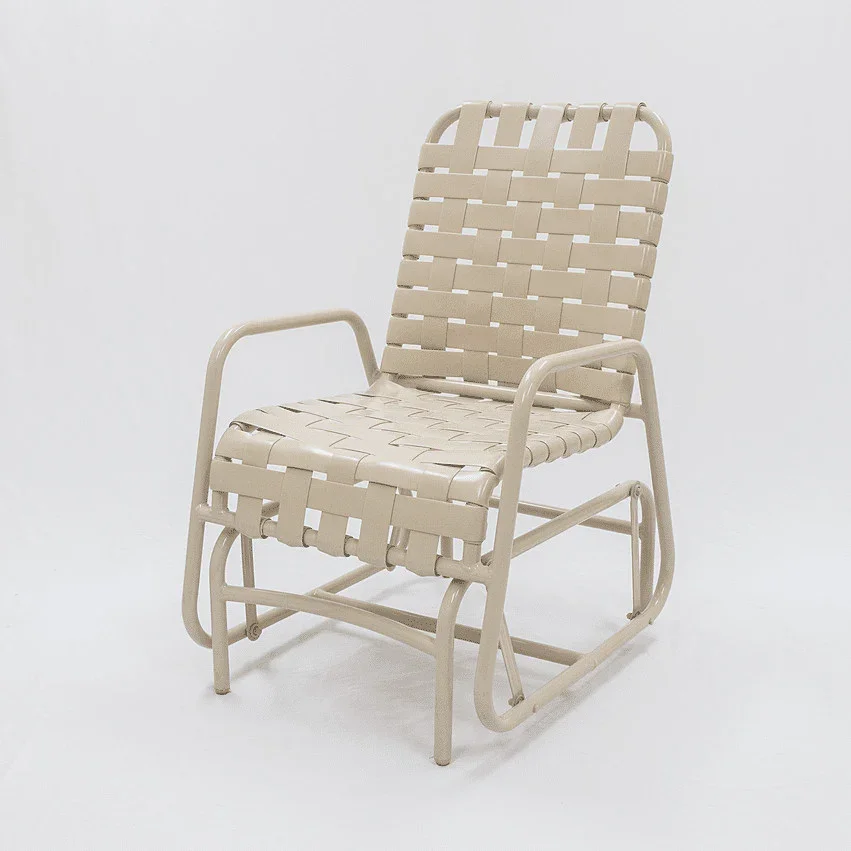 Commercial Basket weave Poolside Glider