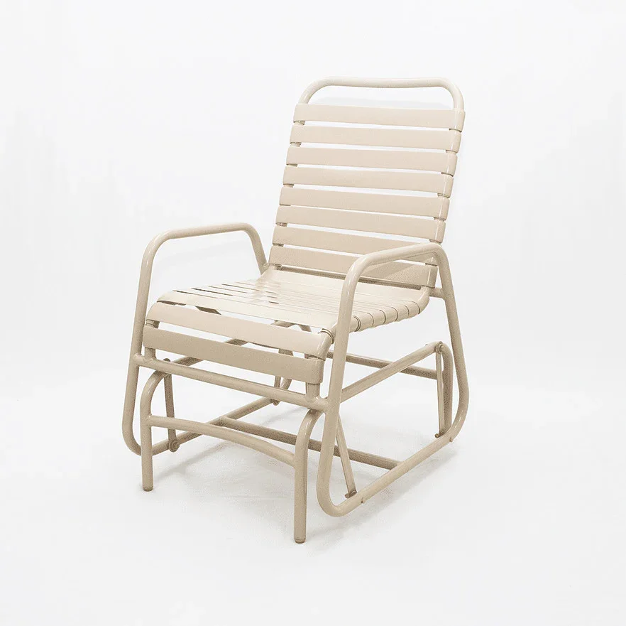 Commercial Vinyl Strap Poolside Glider