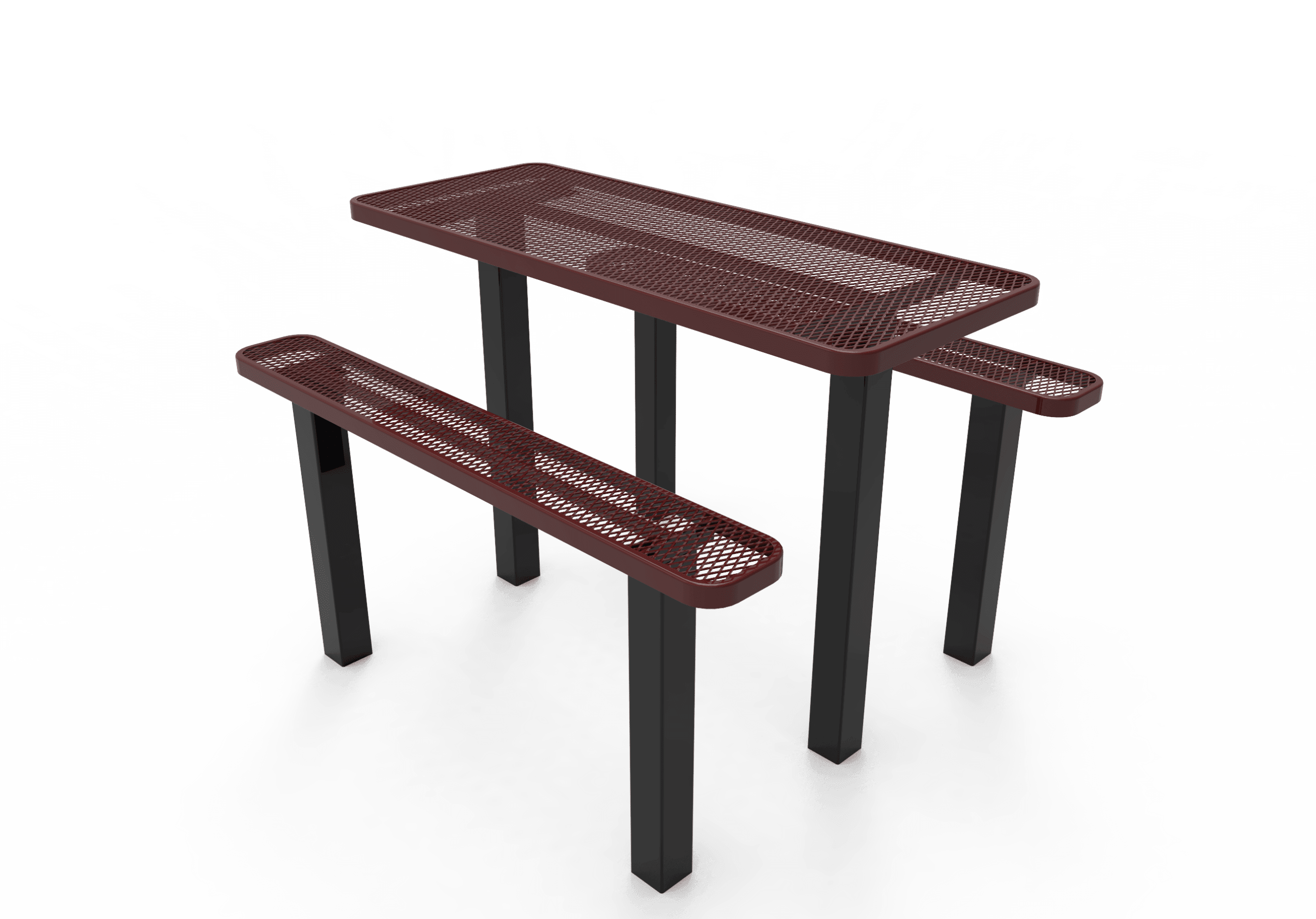Independent Pedestal Rectangle Picnic Table - Thermoplastic - Image 7