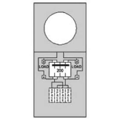 M281C1B6H Midwest 200 Amp Manufactured Home Back to Back Pedestal - Ring Type - Image 3