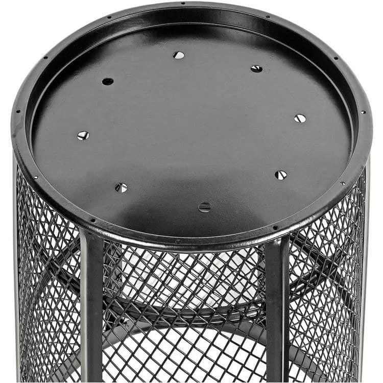 Outdoor Steel Mesh Corrosion Resistant Trash Can, 48 Gallon - Image 3