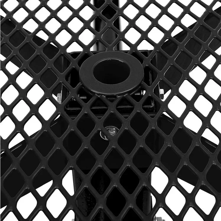 Single Pedestal Circular 46" Picnic Table - Expanded Metal - Image 4