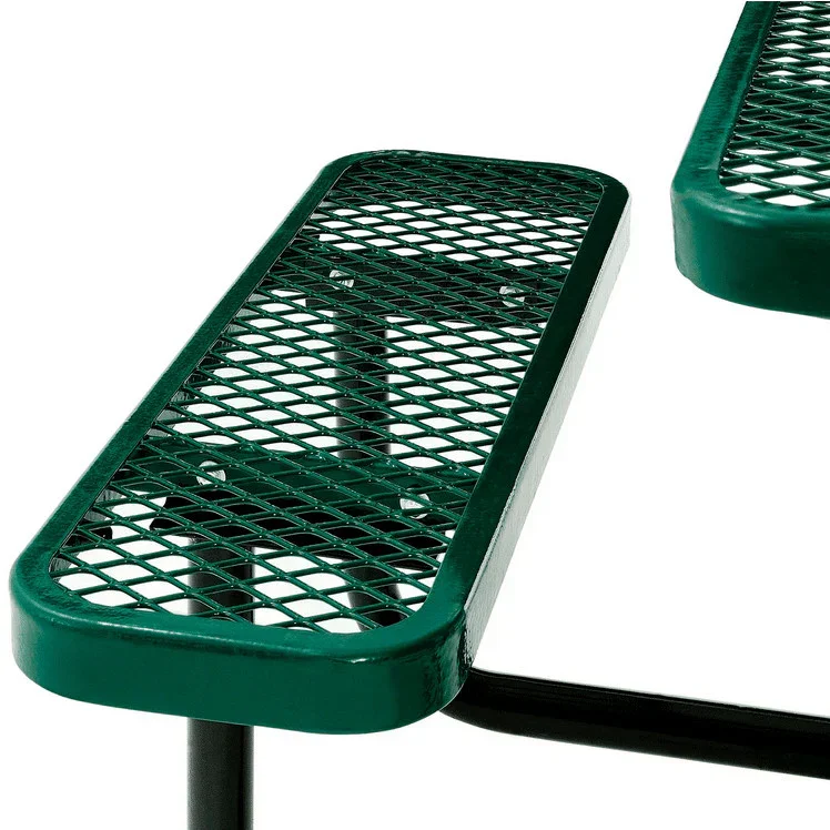Quick Ship Square ADA Picnic Table - 46" Square Portable Commercial Picnic Table - Image 4