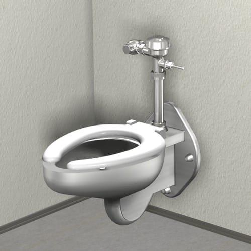 Wall Hung Toilet with Plastic Seat - Image 2